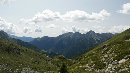 Fototapeta premium Alpi Orobiche cielo e panorama