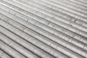 Bolts components of steel construction for industry.