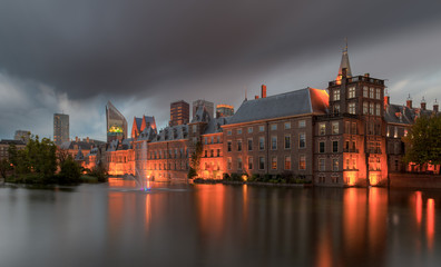 Fototapeta na wymiar The Dutch parliament office in The Hague