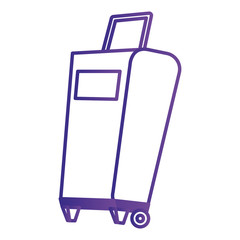 travel suitcase isolated icon vector illustration design