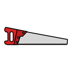 handsaw carpentry isolated icon vector illustration design