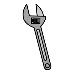 wrench tool isolated icon vector illustration design