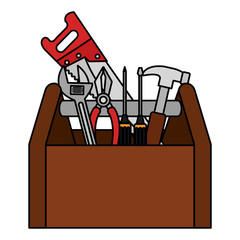 toolbox construction isolated icon vector illustration design