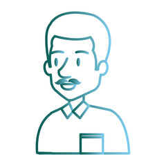 young man avatar character vector illustration design