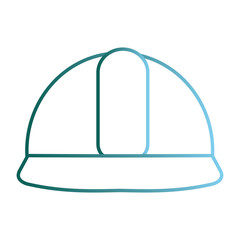 construction helmet isolated icon vector illustration design