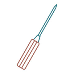 screwdriver tool isolated icon vector illustration design