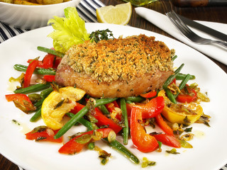 Steak mit Kräuterkruste