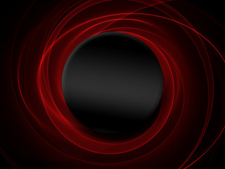 Abstract red black circle background