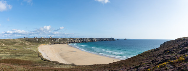 Panorama de la Plage De Pen Had, Crozon, Bretagne