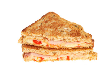 Toasted sandwich isolated