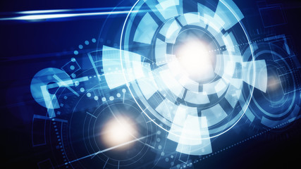 Abstract business hologram wallpaper