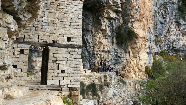 Gate at the Monastery of Saint Paraskevi an abandoned monastery in Zagori Greece