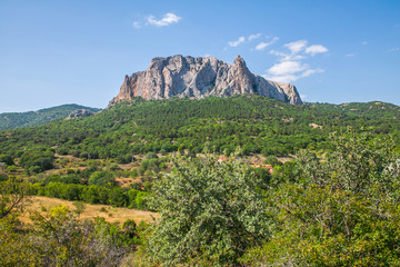 Rocky mountain landscape in Crimea, Russia