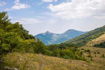 Rocky mountain landscape in Crimea, Russia