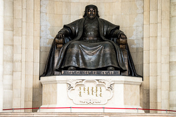 Statue of Genghis Khan, main square, Ulaanbaatar