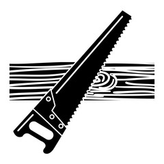 handsaw carpentry isolated icon vector illustration design