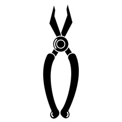 pliers tool isolated icon vector illustration design