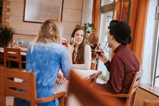 Young People In A Restaurant