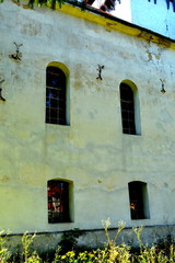 Fortified medieval saxon evangelic church in the village Somartin, Martinsberg, Märtelsberg,...