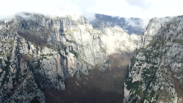 The Vikos Gorge in the Pindus Mountains of northern Greece