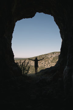 woman in the cave