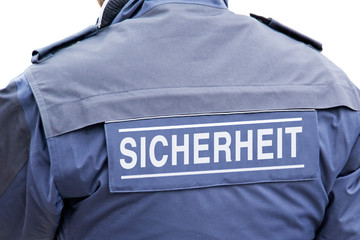 Wachpersonal, Sicherheitsmann in Uniform