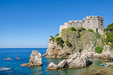 A part of the Bokar fortress of the Dubrovnik's Old City