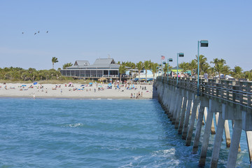 Obraz premium Sharkey's Pier in St. Charlotte, Florida