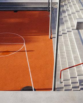 Street basketball court