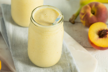 Healthy Homemade Peach Smoothie