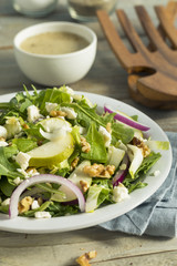 Raw Autumn Pear and Blue Cheese Salad