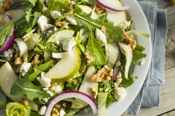 Raw Autumn Pear and Blue Cheese Salad