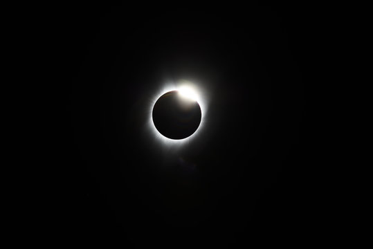 2017 Total Solar Eclipse From the Centerline, Salem Oregon, Marion County - The Diamond, End of Totality