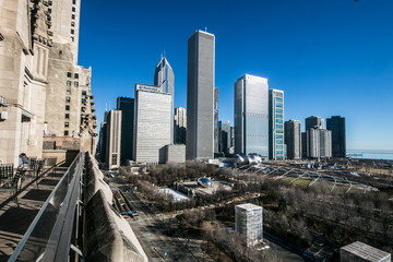 chicago skyline from hotel