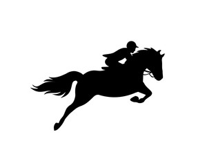 Obraz na płótnie Canvas Horse race logo