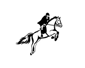 Sport horse logo vector