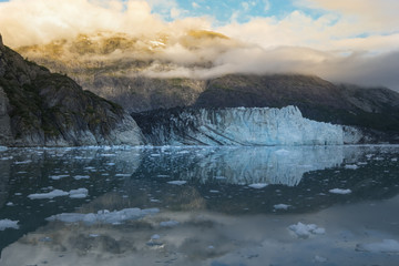 Marjerie Glacier at Sunrise, Glacier Bay