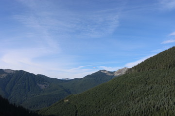 Valley through the mountains