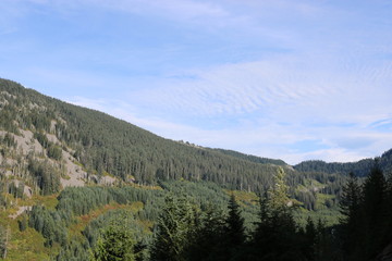 Fototapeta na wymiar Valley through the mountains