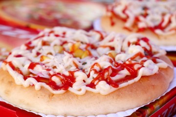 Pizza at street food