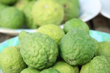 kaffir lime at market