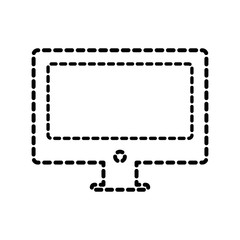 computer icon over white background vector illustration