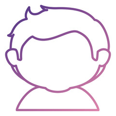 cute little boy shirtless character vector illustration design