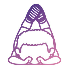 cute little boy lying character vector illustration design