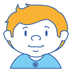 cute little boy character vector illustration design