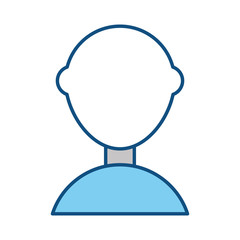 avatar man icon over white background vector illustration