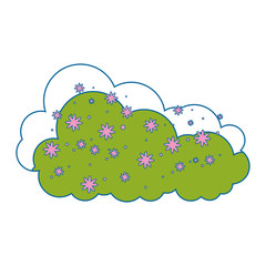 bush garden isolated icon vector illustration design