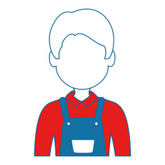 farmer avatar character icon vector illustration design