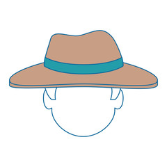 farmer avatar character icon vector illustration design