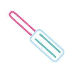 screwdriver icon over white background vector illustration